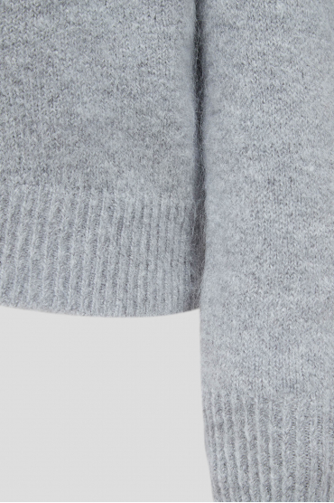 Женский серый свитер - 4