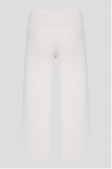 Жіночі білі вовняні брюки 1