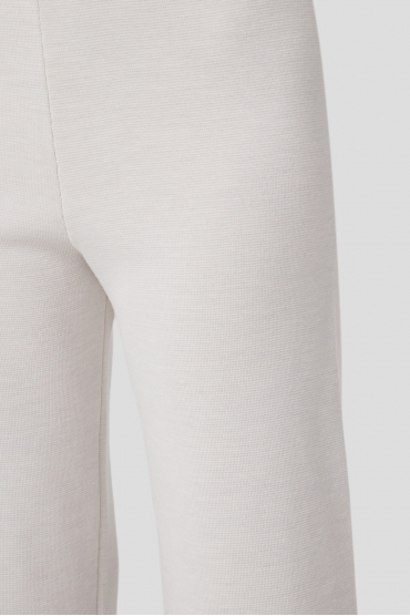 Женские белые шерстяные брюки - 3