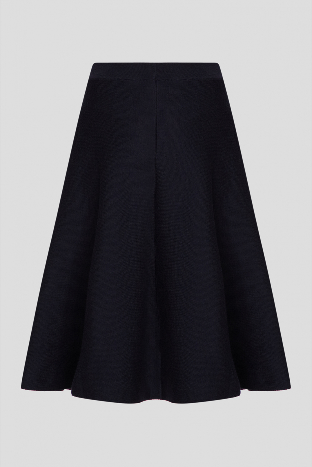 Женская темно-синяя шерстяная юбка - 2