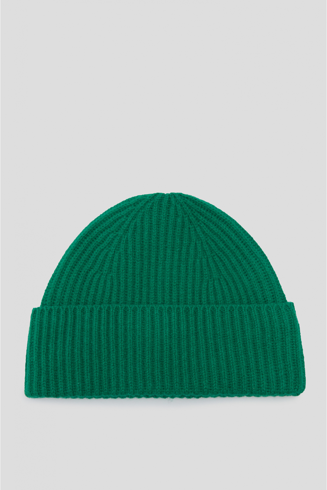 Женская зеленая шерстяная шапка - 1