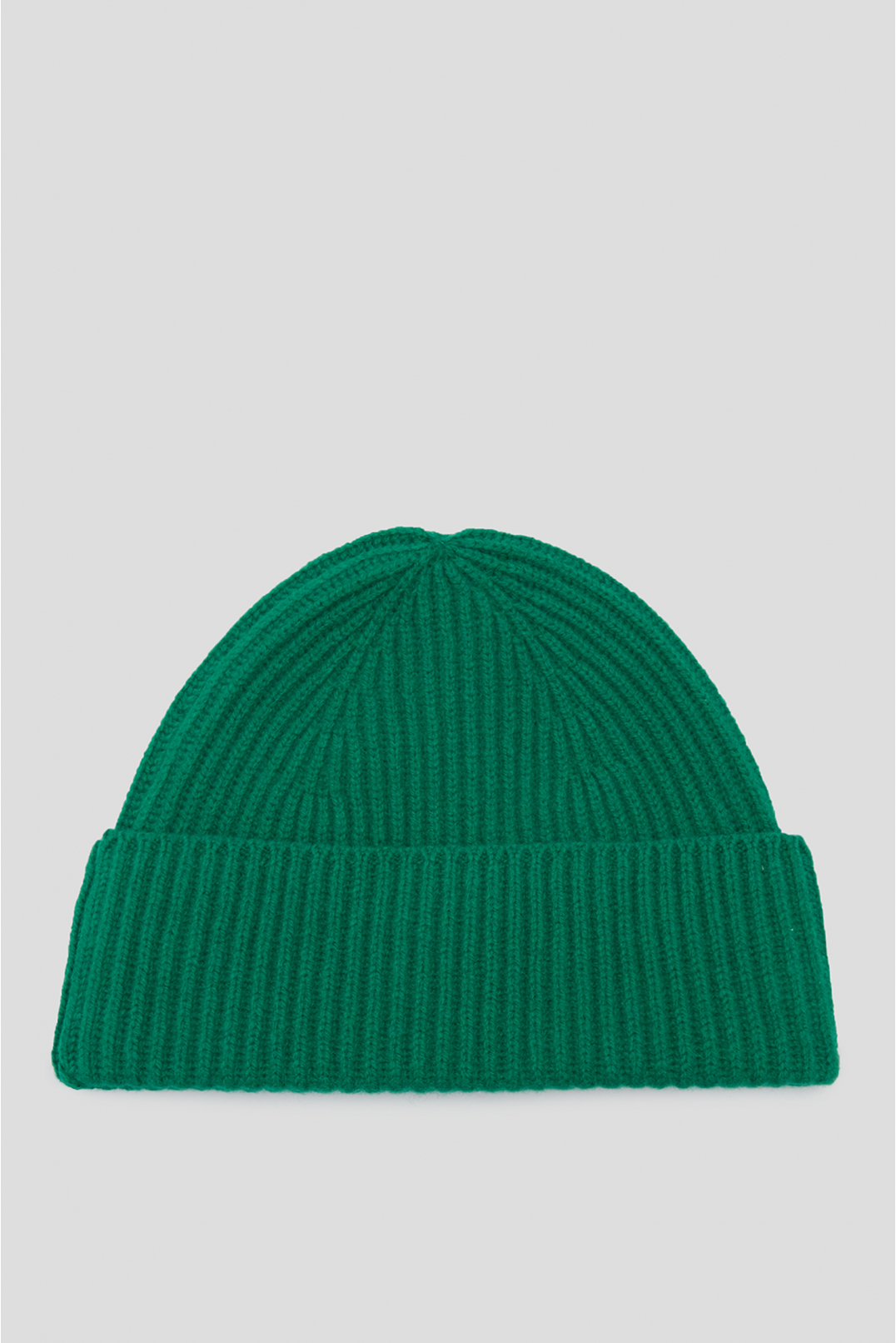 Женская зеленая шерстяная шапка - 2