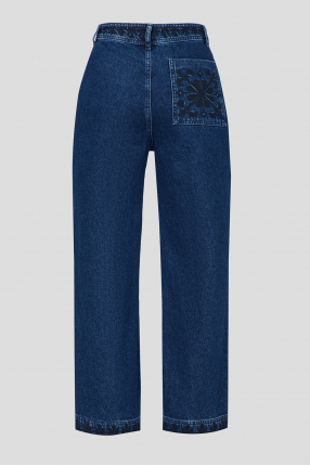 Женские темно-синие джинсы 1