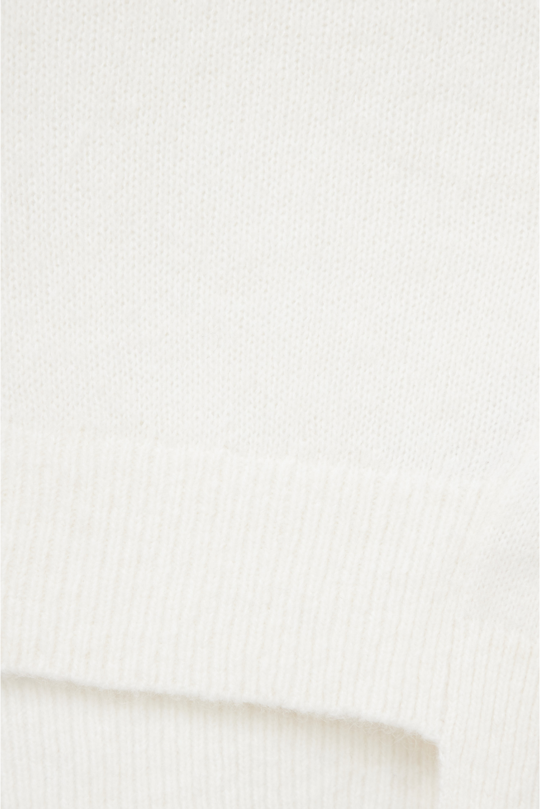 Женский белый шерстяной пуловер - 4