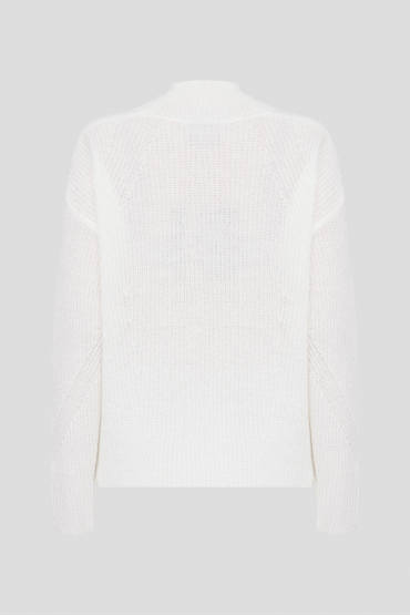 Жіночий білий светр - 2