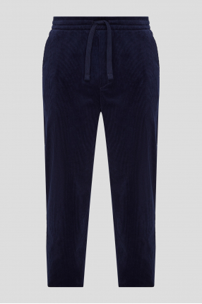 Мужские темно-синие вельветовые брюки