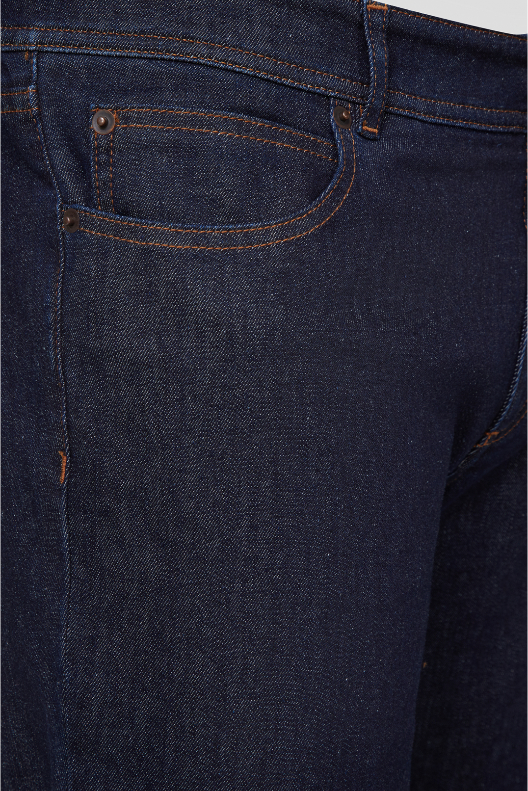 Мужские темно-синие джинсы - 4
