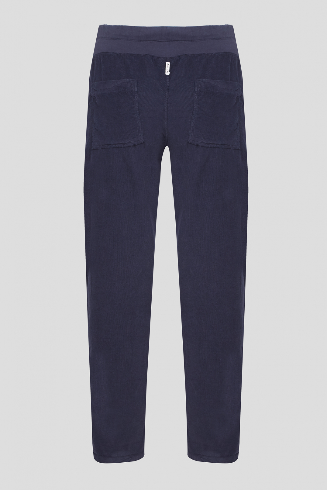 Жіночі темно-сині вельветові брюки - 2