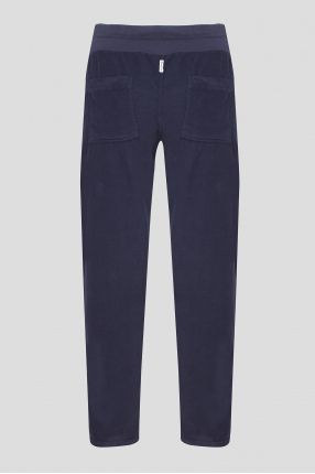 Женские темно-синие вельветовые брюки 1