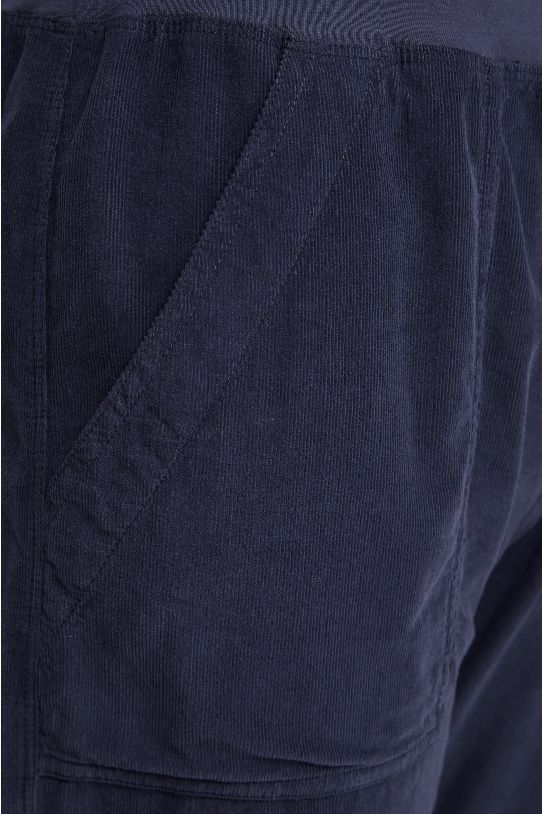 Женские темно-синие вельветовые брюки - 3