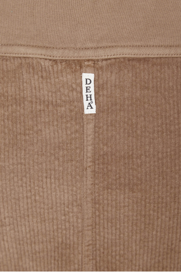 Женская коричневая вельветовая юбка - 4