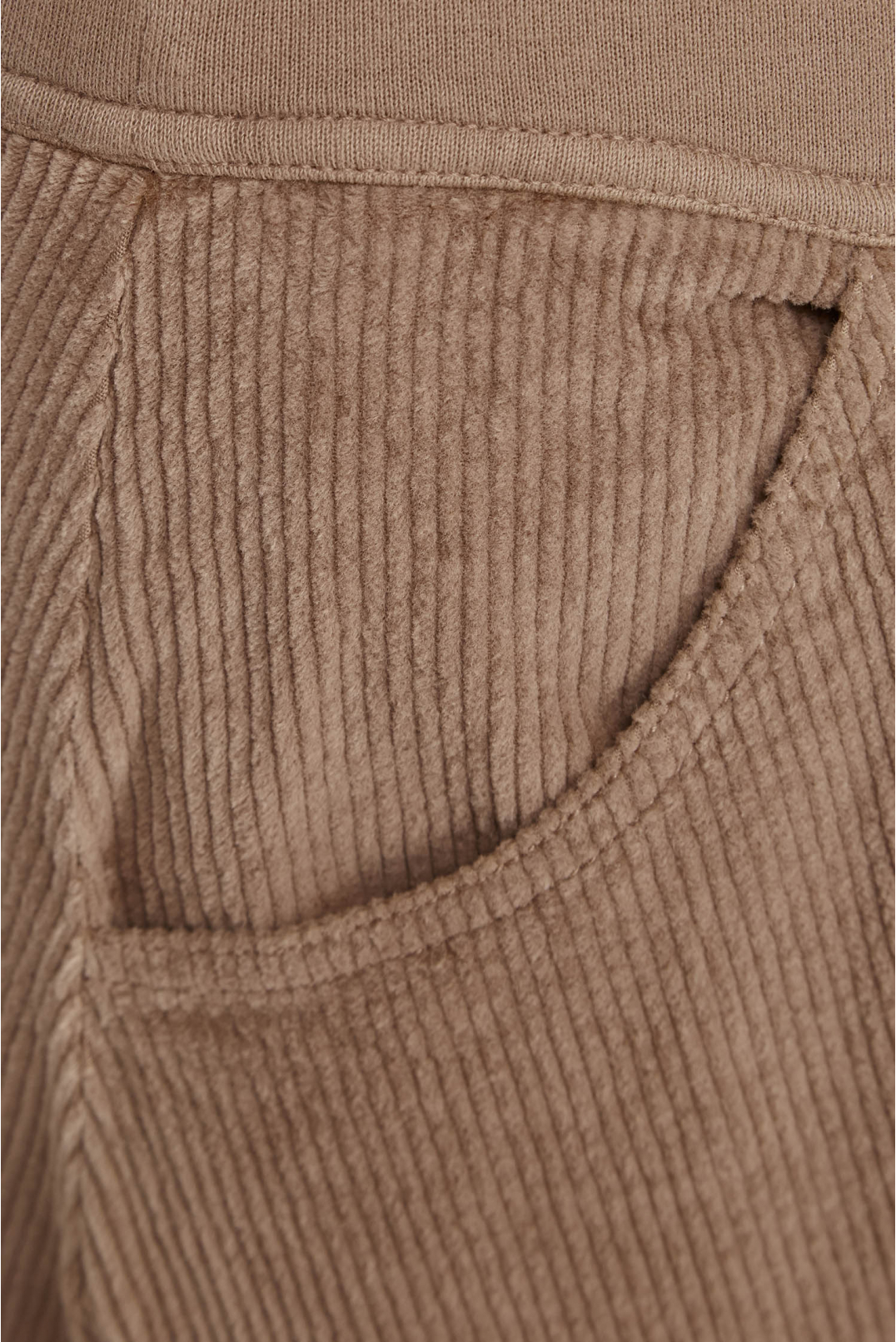 Женская коричневая вельветовая юбка - 3