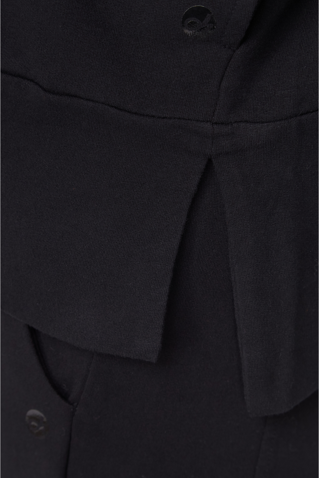 Женский черный спортивный костюм (худи, брюки) - 3