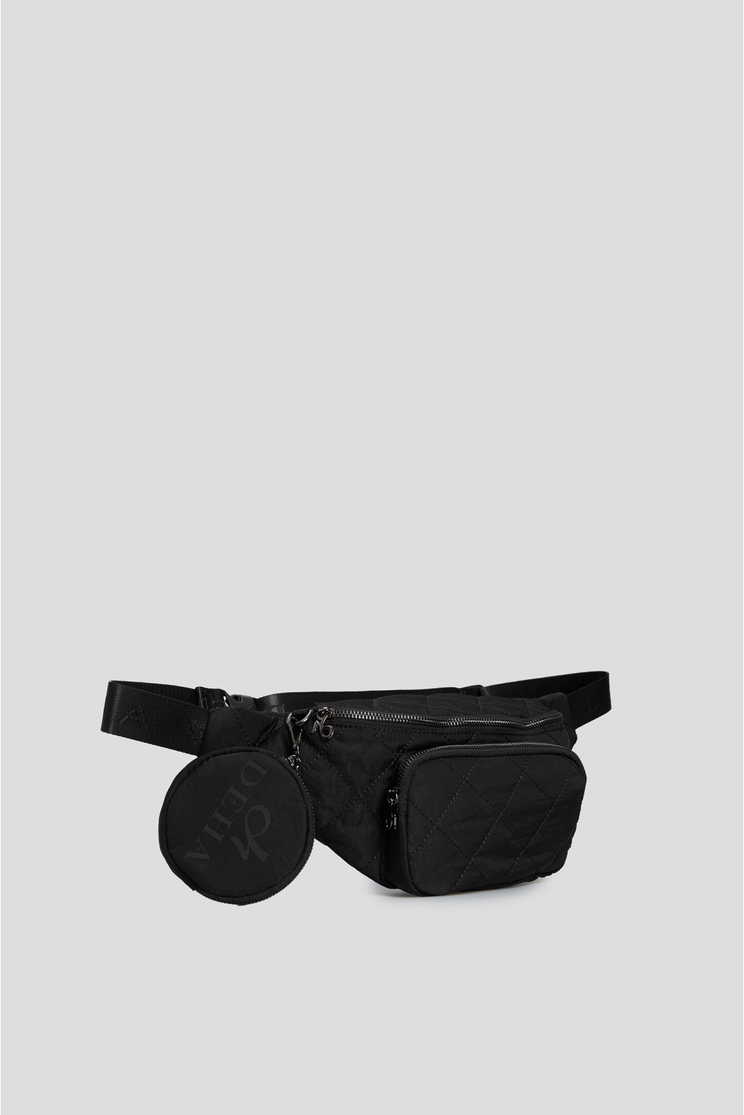 Женская черная поясная сумка - 2