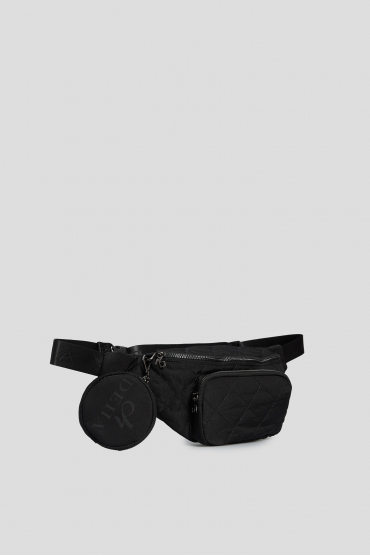 Женская черная поясная сумка - 2