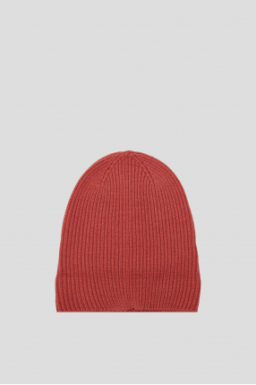 Чоловіча червона вовняна шапка  1