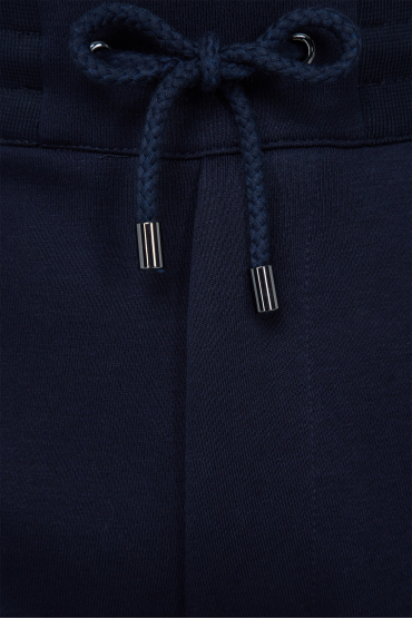 Чоловічий темно-синій спортивний костюм (худі, штани) - 4