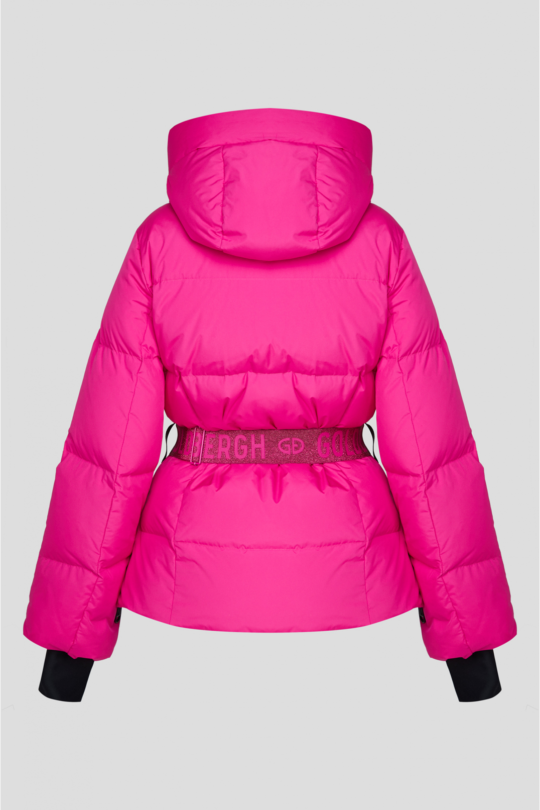 Женский розовый лыжный пуховик - 2