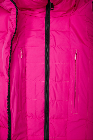 Женский розовый лыжный пуховик - 3