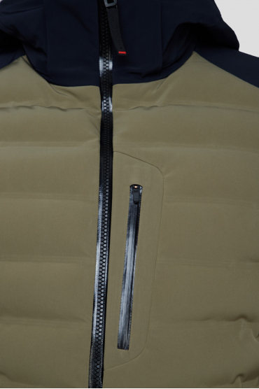 Мужская оливковая лыжная куртка - 3