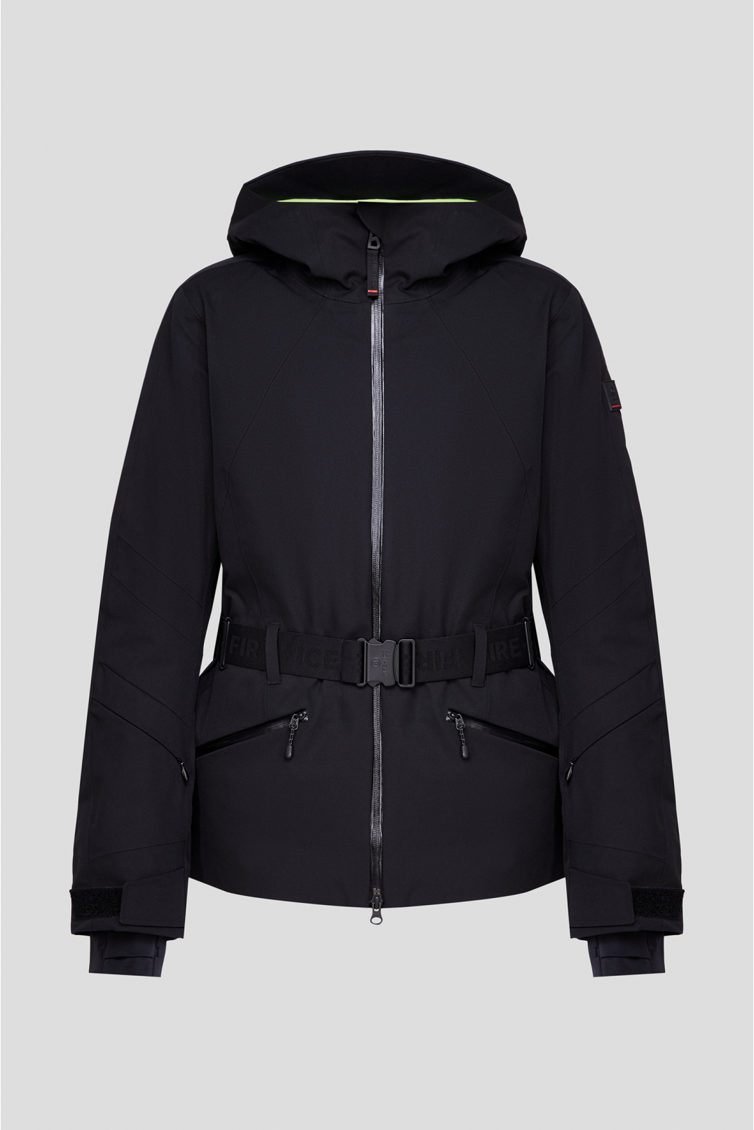 Женская черная лыжная куртка - 1