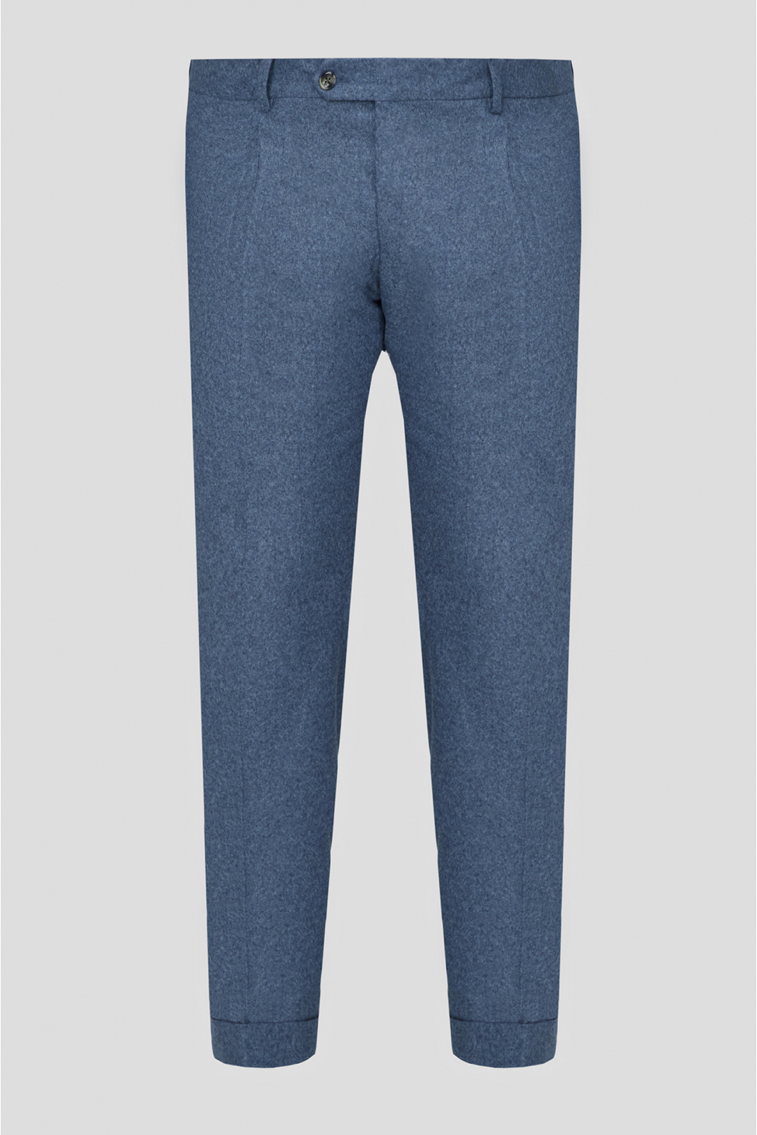 Мужские синие шерстяные брюки - 1
