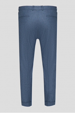 Мужские синие шерстяные брюки 1