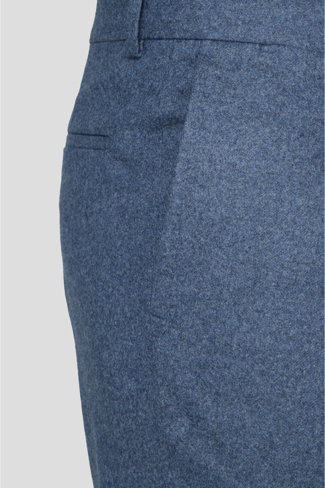 Мужские синие шерстяные брюки - 3