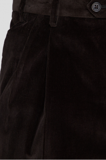 Мужские коричневые вельветовые брюки - 3