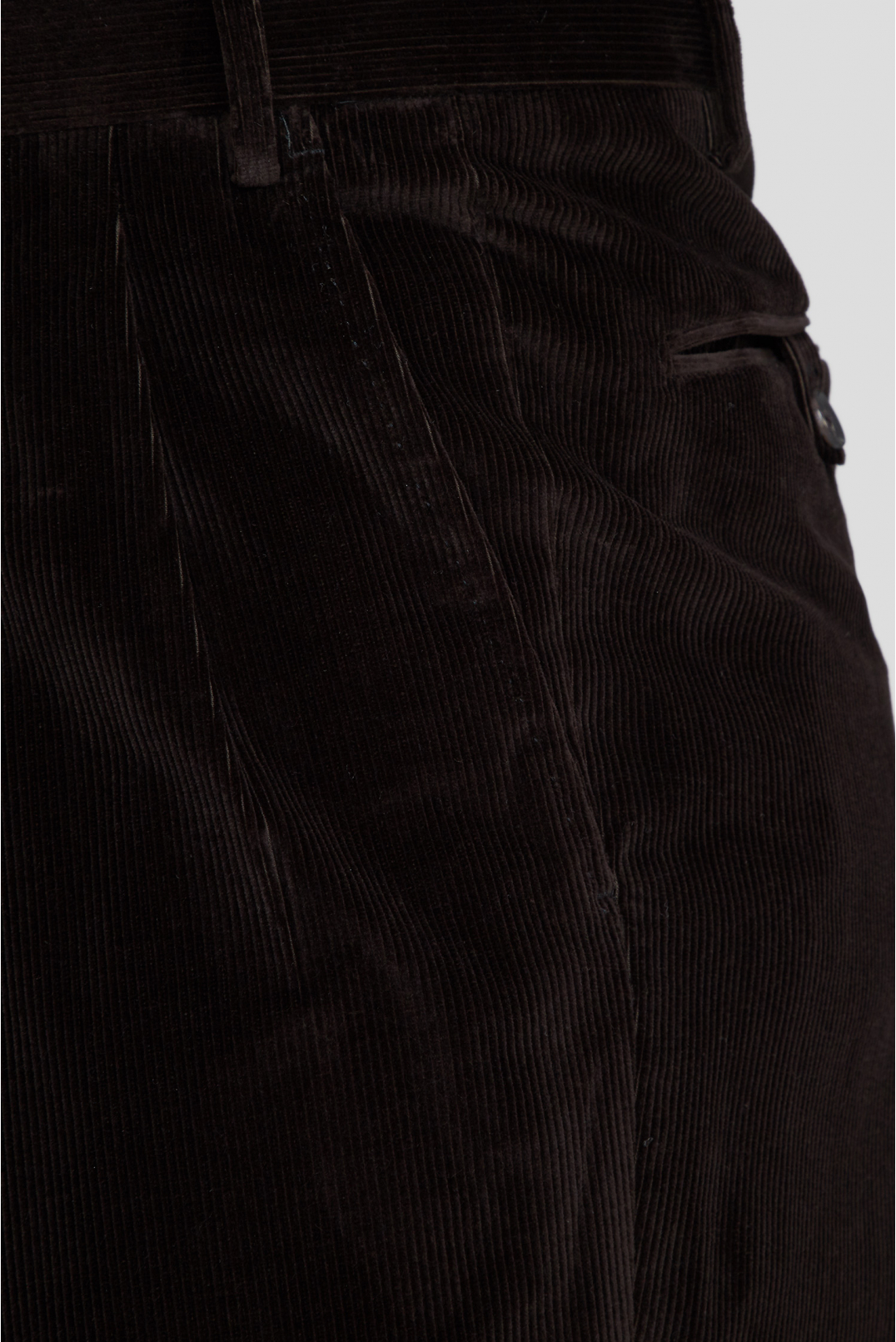 Чоловічі коричневі вельветові брюки - 4