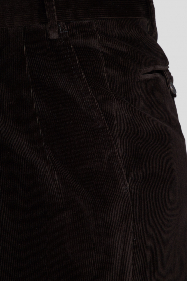Мужские коричневые вельветовые брюки - 4
