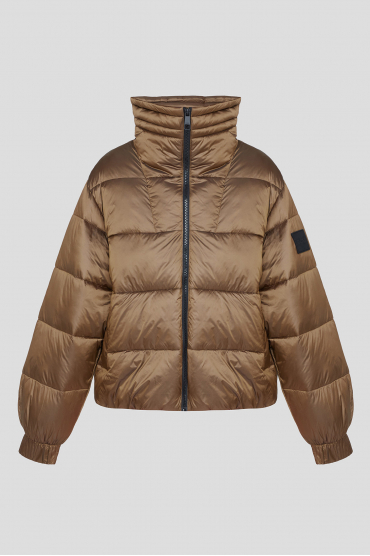 Женская коричневая куртка - 1