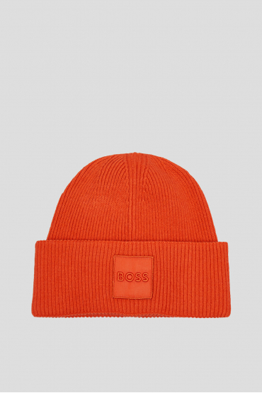 Чоловіча помаранчева шапка - 1