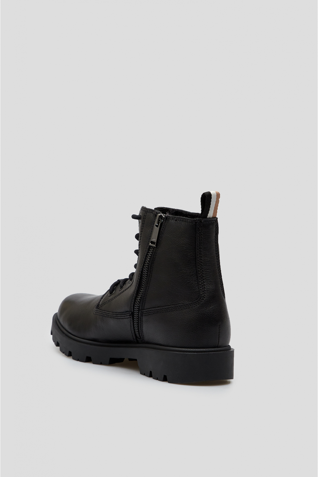 Мужские черные кожаные ботинки - 3