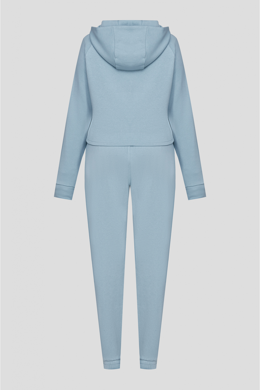 Жіночий блакитний спортивний костюм (худі, штани) - 2