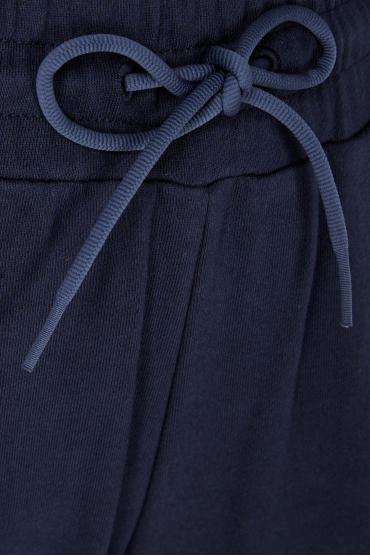 Жіночий синій спортивний костюм (світшот, штани) - 4