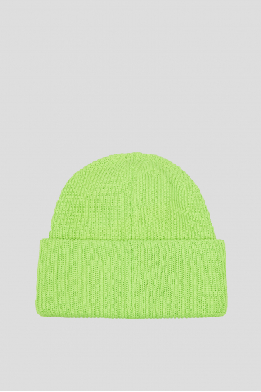 Мужская зеленая шерстяная шапка - 2