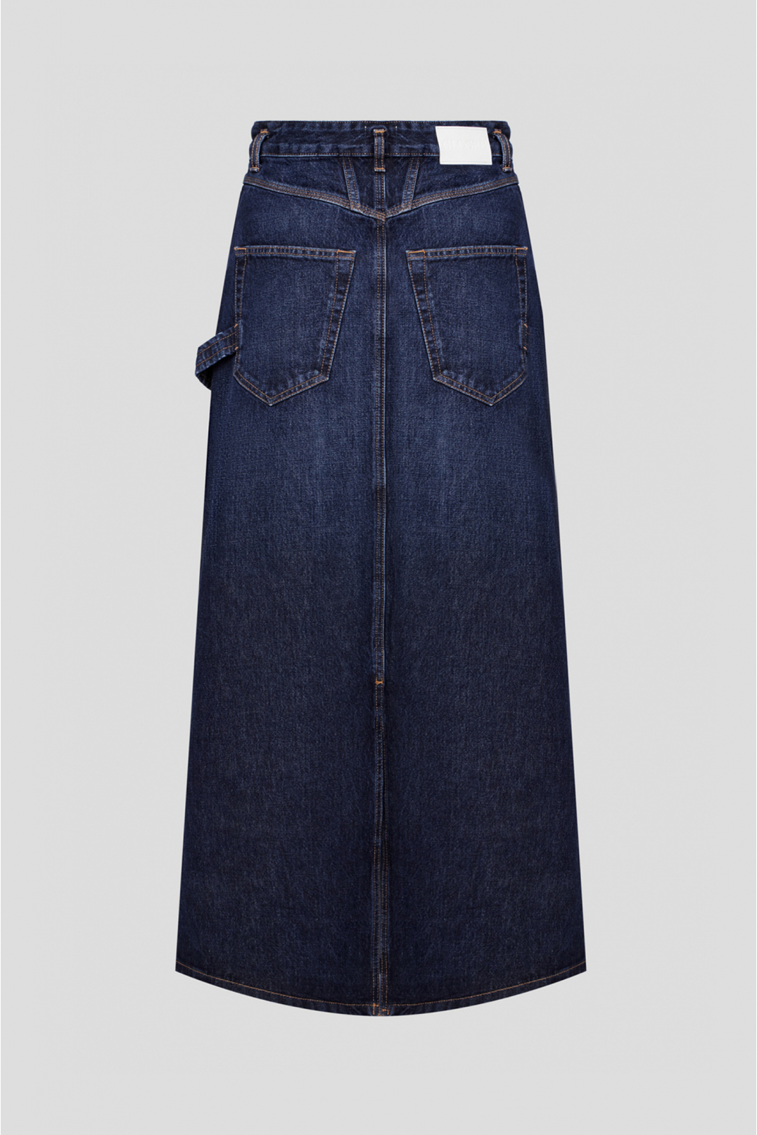 Женская темно-синяя джинсовая юбка - 2