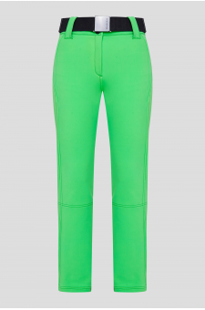 Женские зеленые лыжные брюки