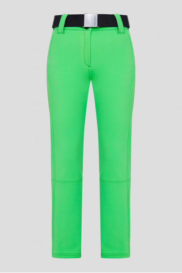 Женские зеленые лыжные брюки - 1