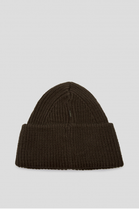 Жіноча темно-коричнева шапка 1