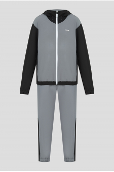 Чоловічий сірий спортивний костюм (вітровка, штани)
