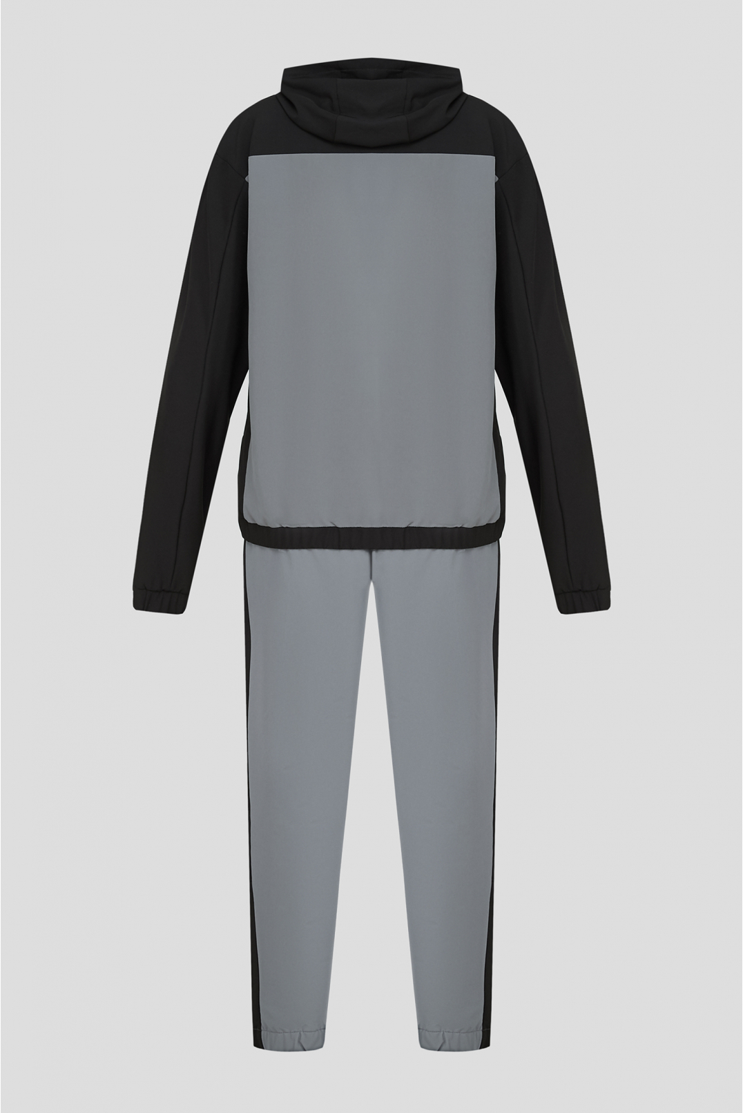 Чоловічий сірий спортивний костюм (вітровка, штани) - 2