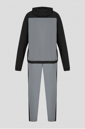 Мужской серый спортивный костюм (ветровка, брюки) 1