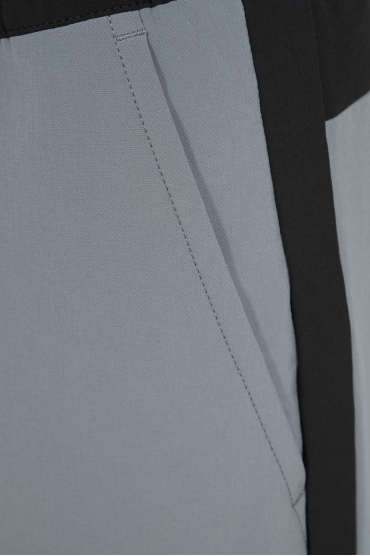 Чоловічий сірий спортивний костюм (вітровка, штани) - 4