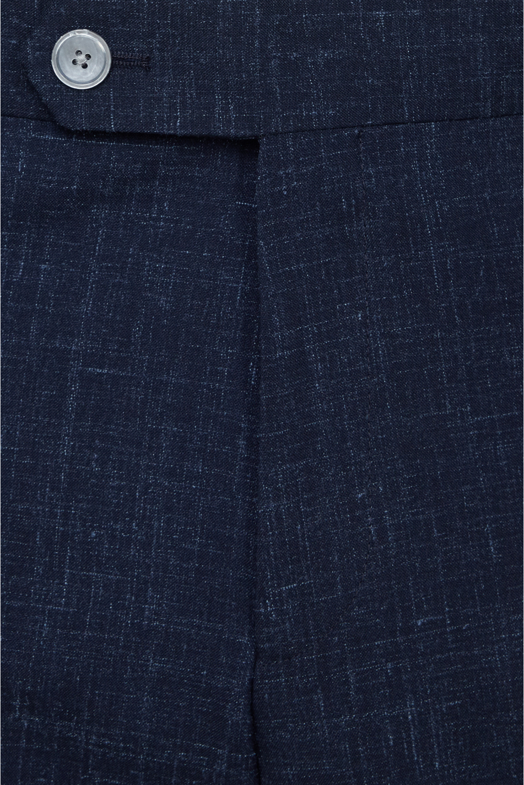 Чоловічий темно-синій вовняний костюм (піджак, брюки) - 4