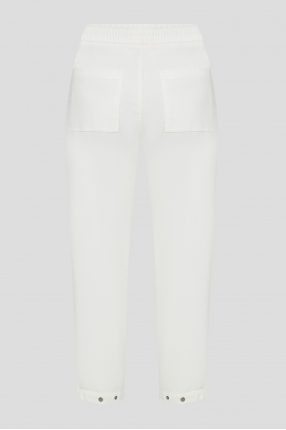 Женские белые вельветовые брюки 1