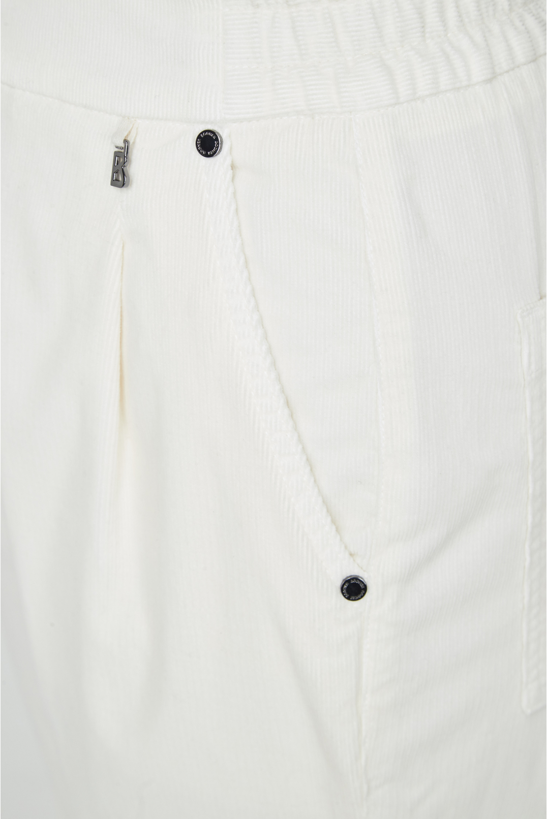 Жіночі білі вельветові брюки - 4