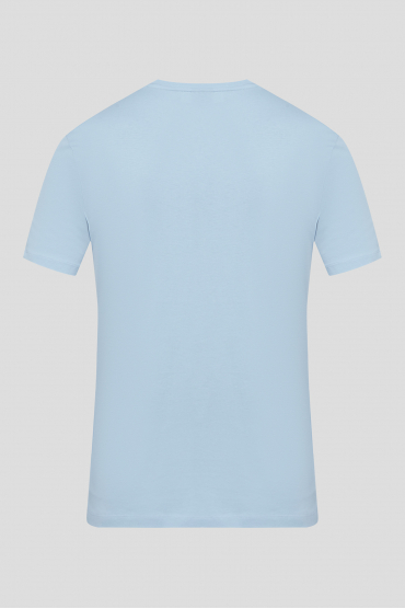 Мужская голубая футболка - 2