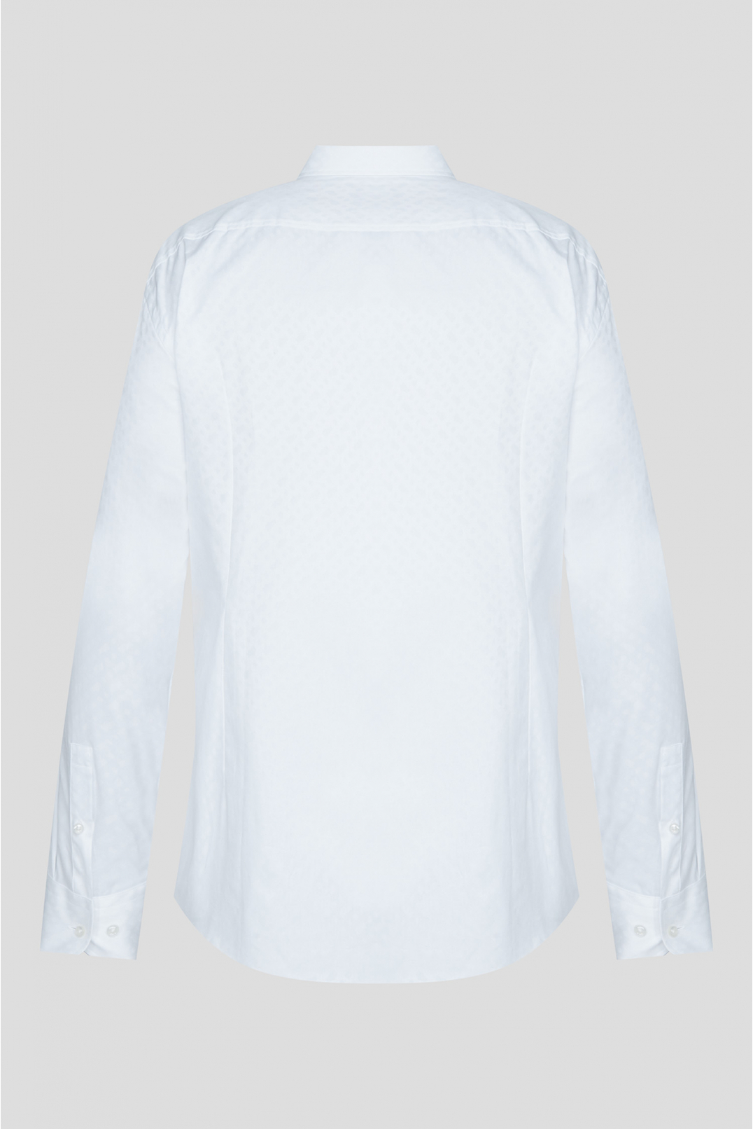 Чоловіча біла сорочка з візерунком - 2
